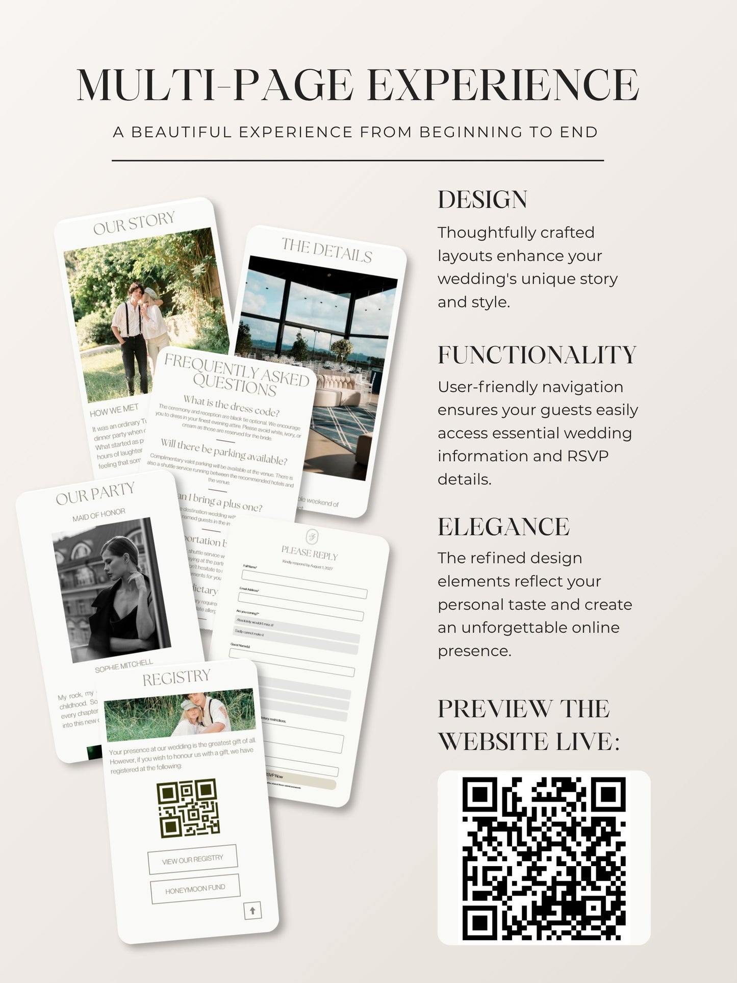 Estate Wedding Website Collection
