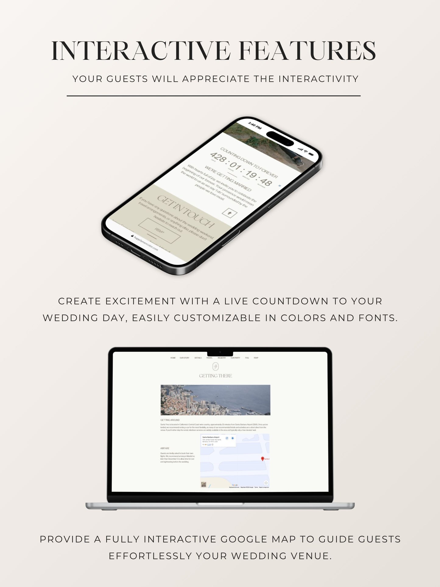 Estate Wedding Website Collection